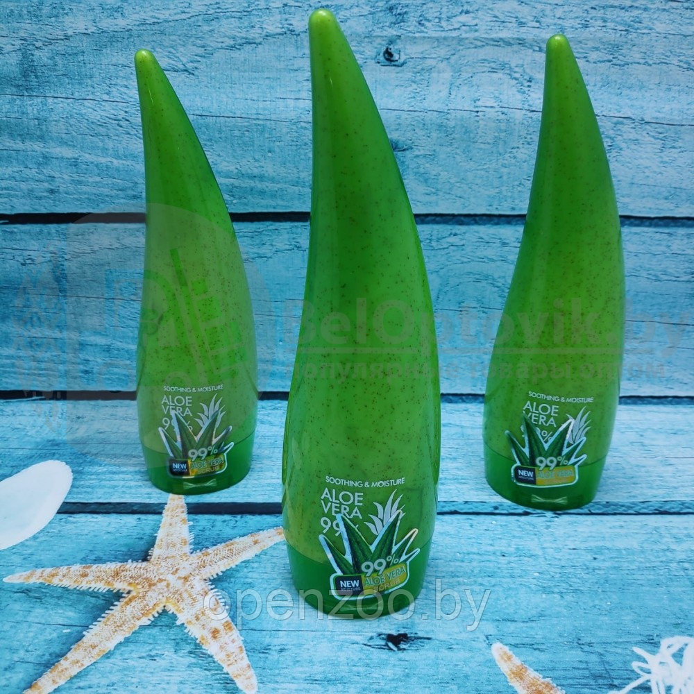 Ликвидация Универсальный скраб для лица и тела ALOE VERA 99, 260 ml (нежное очищение, интенсивное увлажнение). - фото 7 - id-p143611198