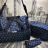 Комплект сумок для мамы - вещей малыша Cute as a Button, 3 шт. Темно-синяя, фото 4