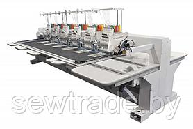Промышленная четырёхголовочная вышивальная машина VELLES VE 1204 FAS поле вышивки 500 x 800 мм
