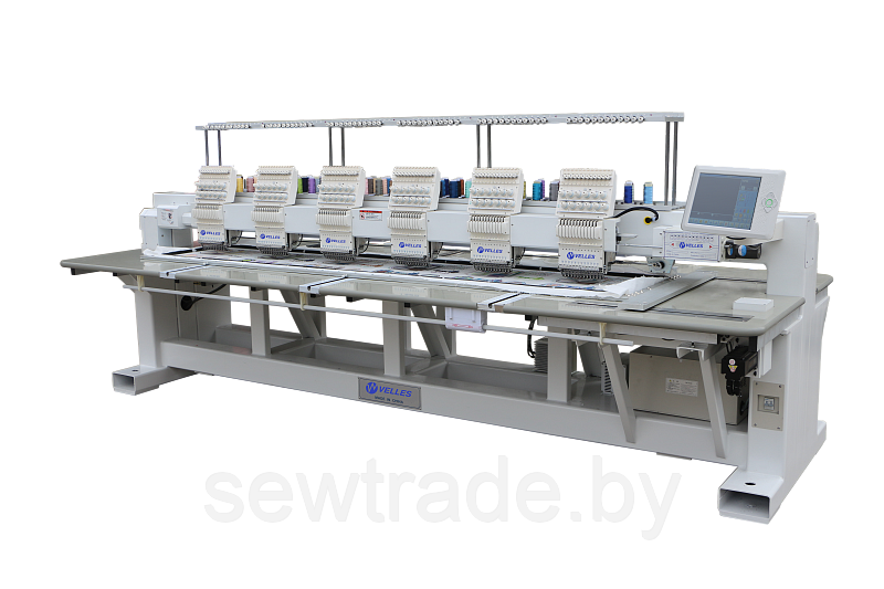 Промышленная четырёхголовочная вышивальная машина VELLES VE 1204 FAS поле вышивки 500 x 800 мм - фото 5 - id-p143633171