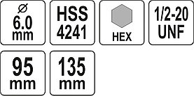 Державка для коронок 1/2''' HEX 10мм "Yato" YT-43992, фото 3