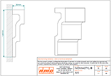 ПОТОЛОЧНЫЙ ПЛИНТУС (КАРНИЗ) NMC NOMASTYL® M1 120*30*2000мм, фото 5