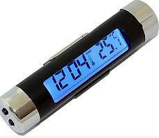 Максомин Часы-термометр автомобильные в дефлектор