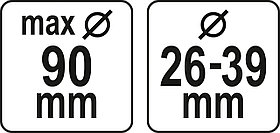 Насадка пылеуловитель для сверления до 90мм (d26-39мм) "Yato" YT-82984, фото 3