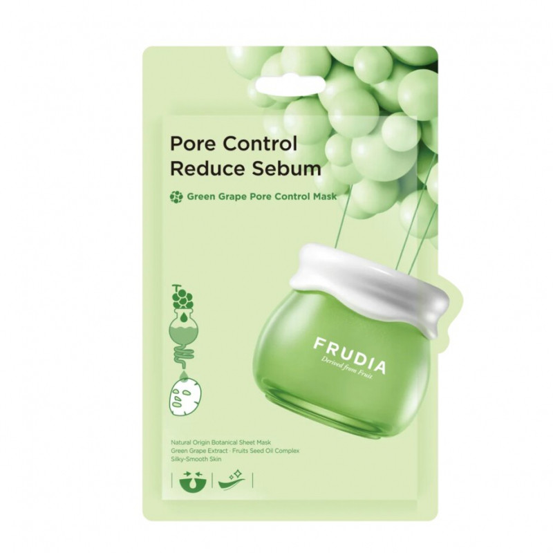 Маска для лица с зеленым виноградом (FRUDIA), 20мл / Green Grape Pore Control Mask
