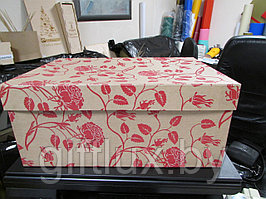 Коробка подарочная "Розы" 35*24*15см красный