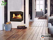 Каминная топка W17 L(R)B с угловым левым или правым стеклом без рамы (16.1 kW) EKO, фото 3