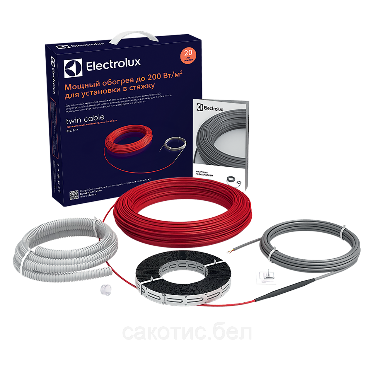 Комплект теплого пола (кабель) в стяжку Electrolux ETC 2-17-100 - фото 2 - id-p143673304