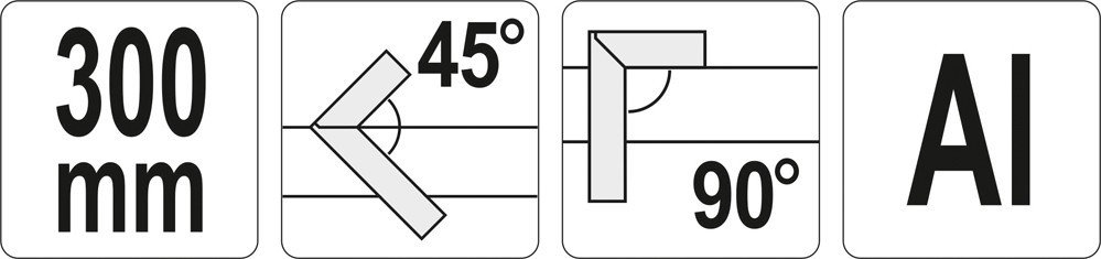 Угольник столярный-алюминиевый 300мм, YATO, фото 2