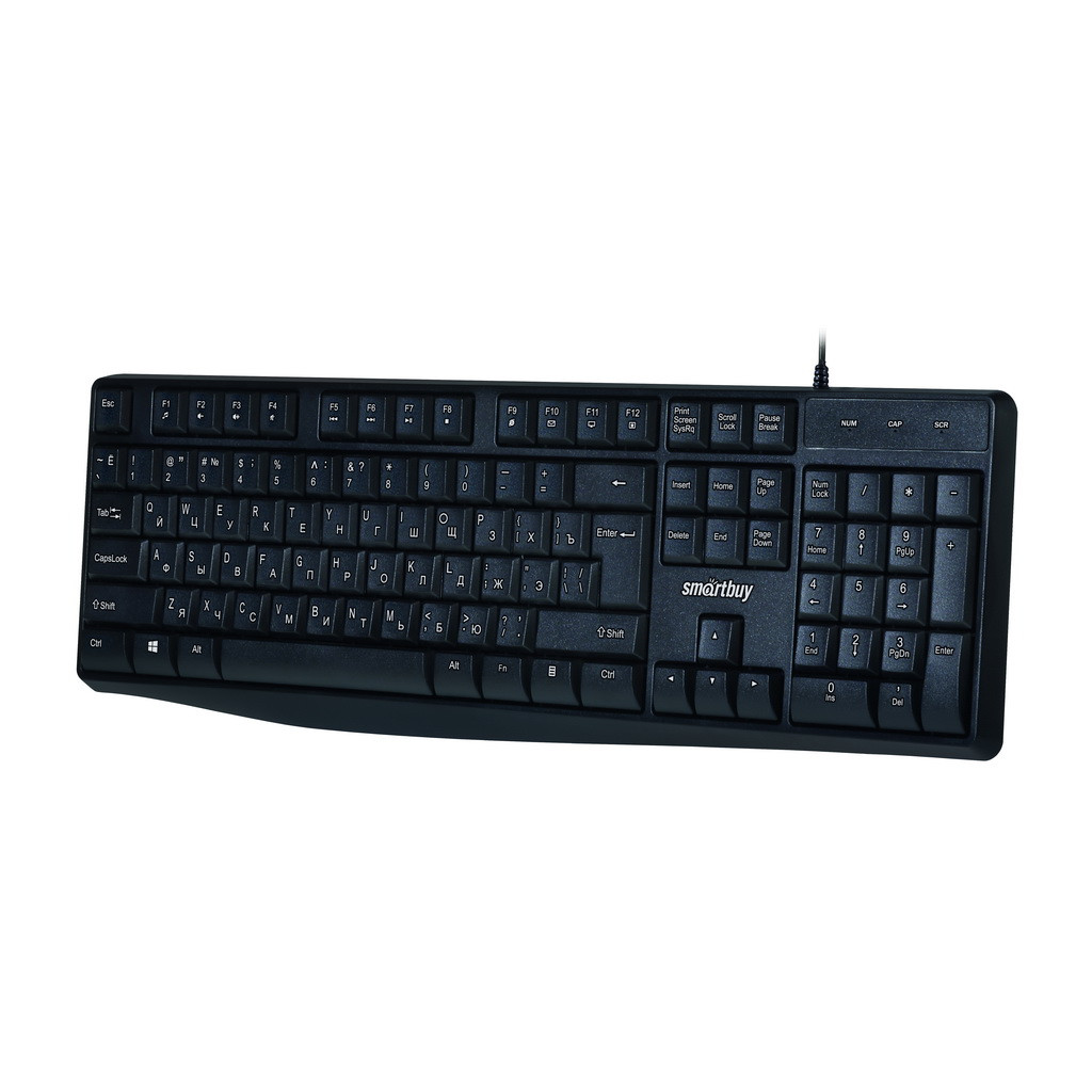 Клавиатура проводная Smartbuy ONE 207 USB черная (SBK-207US-K)/20, фото 1