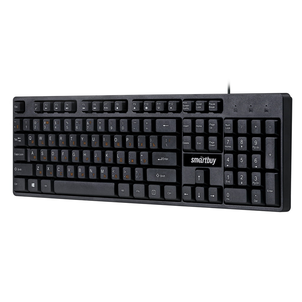 Клавиатура проводная Smartbuy ONE 237 USB черная (SBK-237-K)/20