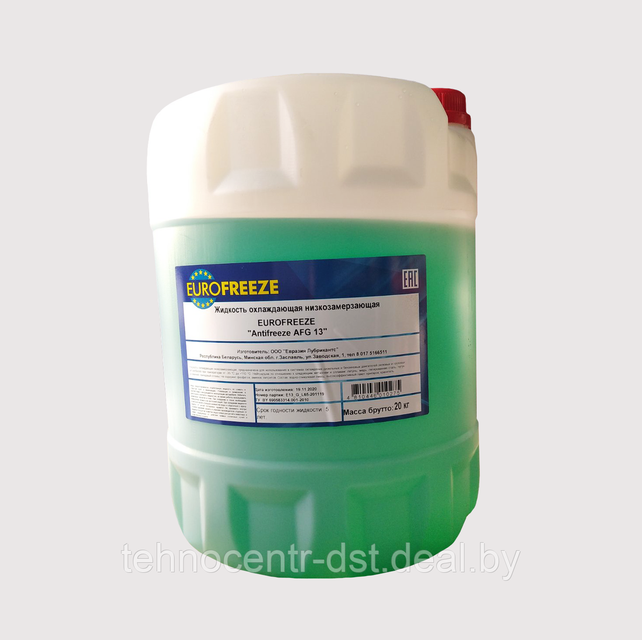 Жидкость охлаждающая низкозамерзающая Eurofreeze AFG 13 20 кг - фото 1 - id-p143711213