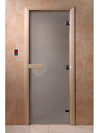 Дверь для бани стеклянная DoorWood, сатин, 700x1700, фото 2