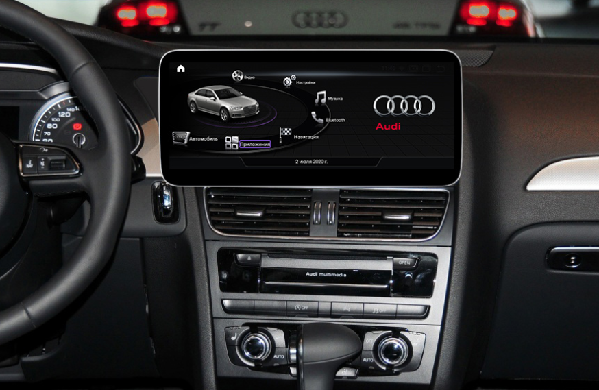 Штатная магнитола Parafar для Audi A4 (2008-2016) экран 10.25" для ГУ Android 13 (оригинальный AUX) - фото 1 - id-p143712445