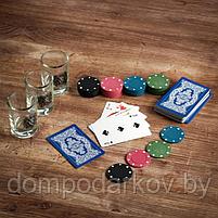 Подарочный набор «Король покера», рюмки, карты для покера, фишки, фото 4
