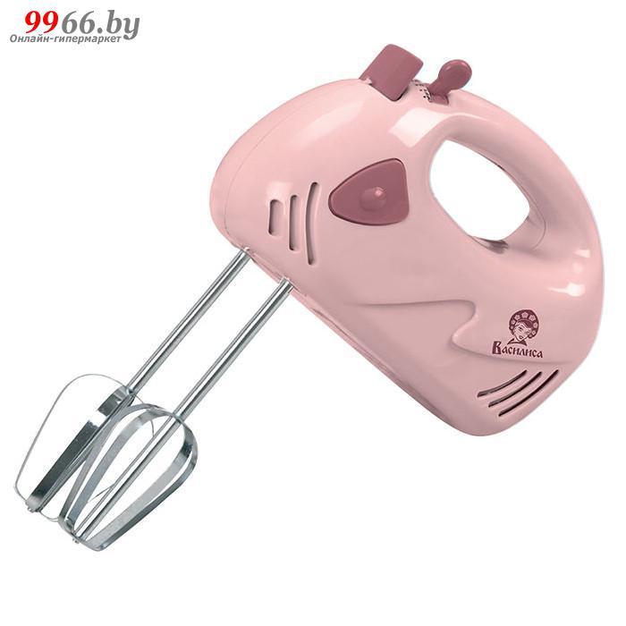 Погружной миксер ручной электрический для кухни с венчиками Василиса МК5-180 розовый