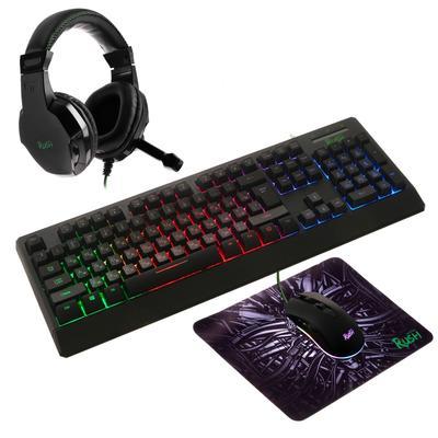 Набор игровой клавиатура+мышь+гарнитура+коврик Smartbuy RUSH Kraken черный (SBC-777G-K) /4