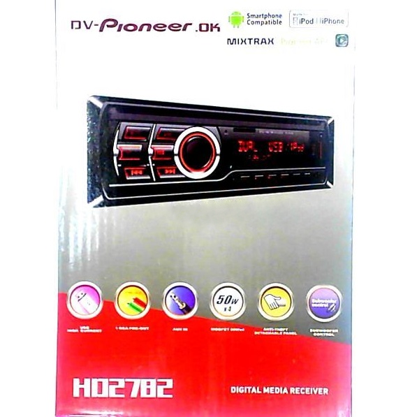 Автомагнитола Pioneer OK (Bluetooth, USB, micro, AUX, FM, пульт)   mod. HD2784