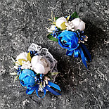 Свадебный набор "Пионы" в синем цвете, фото 7