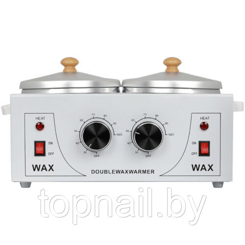 Воскоплав двойной с терморегулятором Double Wax Warmer, 2*400 мл - фото 5 - id-p143753251