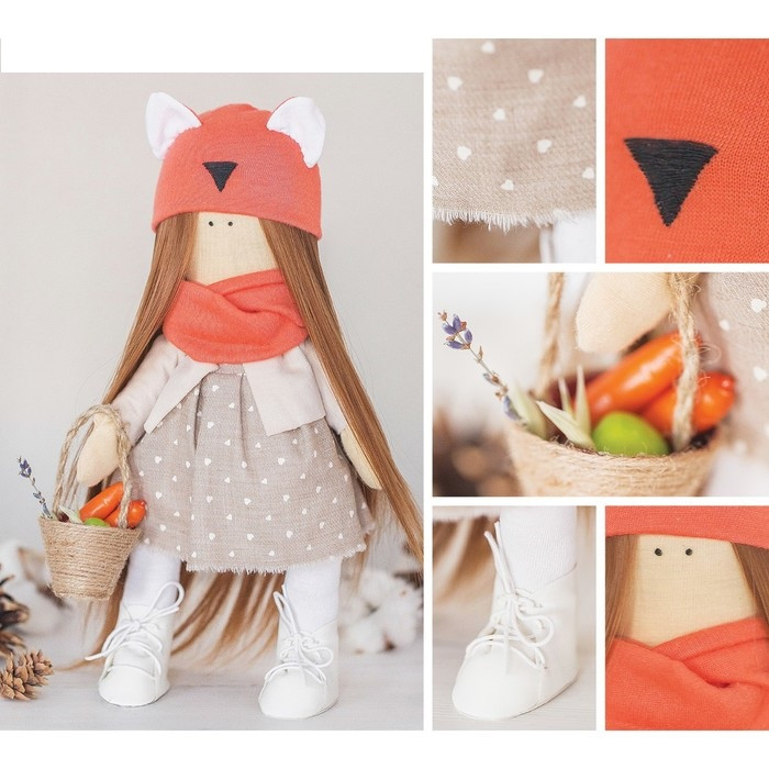 Интерьерная кукла «Алиса», набор для шитья, 18.9 × 22.5 × 2.5 см - фото 1 - id-p143759484