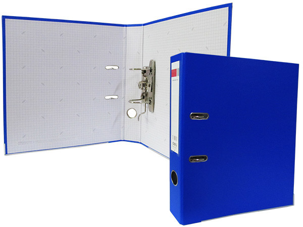 Папка-регистратор 75мм DELI ПВХ А4 синий (Цена с НДС) - фото 1 - id-p74437262