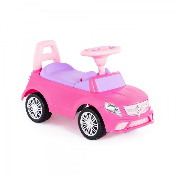 Детская машинка-каталка "SuperCar" №3 со звуковым сигналом (розовая) арт. 84491 Полесье - фото 6 - id-p143788626