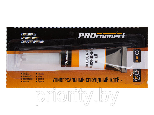 Клей универсальный секундный(3 г) на мульти-карте Proconnect - фото 1 - id-p139815305