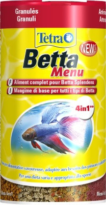 Корм TETRA Betta Menu 100ml /27g гранулы для бойцовых рыб - фото 1 - id-p143795784