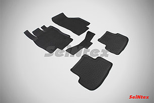 Коврики в салон Seintex "БОРТ" Seat Leon III 2013-н.в., с перемычкой