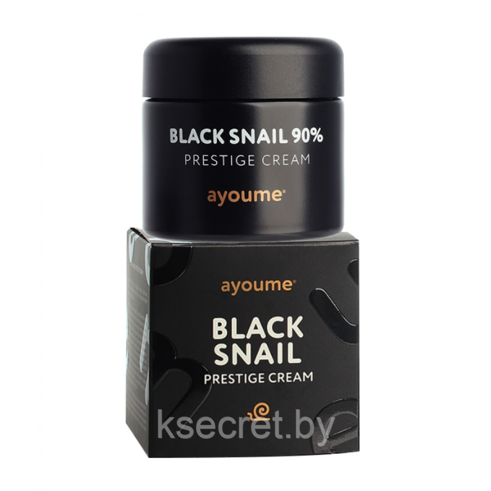 АЮМ Black Snail Крем для лица с муцином черной улитки AYOUME 90% Black Snail Prestige Cream 70мл - фото 2 - id-p143799157