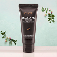 АЮМ Black Snail Пенка для умывания с муцином черной улитки AYOUME BLACK SNAIL PRESTIGE FOAM CLEANSER 60ml