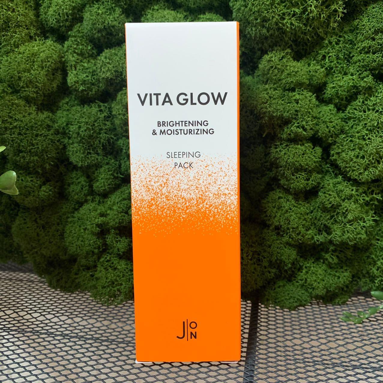Ночная витаминная маска J:ON Vita Glow Brightening&Moisturizing Sleeping Pack, 50мл - фото 2 - id-p143800360