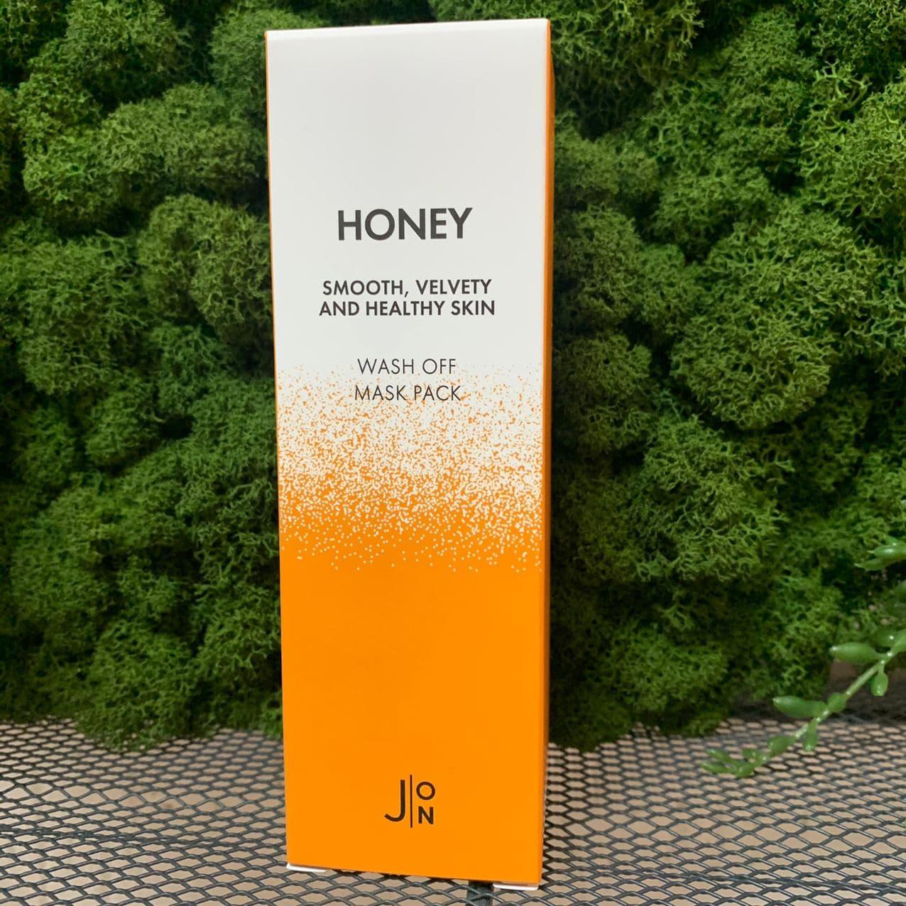 Смываемая маска с мёдом J:ON Honey Smooth Velvety and Healthy Skin Wash Off Mask Pack, 50мл - фото 2 - id-p143800334