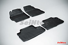 Коврики в салон Seintex "БОРТ" TOYOTA COROLLA (300N/MC), 2006-2013, с перемычкой