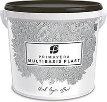 Декоративная штукатурка PRIMAVERA MultiBASIS plast белый 3,0 л(2,5кг), фото 2