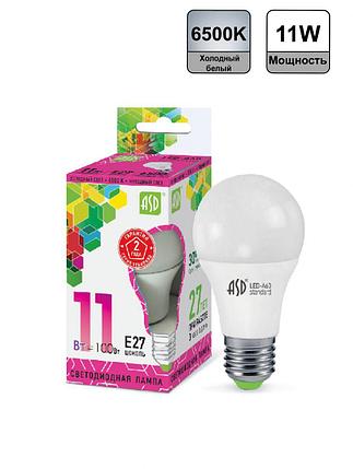 Лампа светодиодная LED-A60-standard 11Вт 230В Е27 6500К 990Лм ASD, фото 2