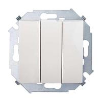 Выкл. 3 кл. зажим винтовой "Симон" 15 серия  сл.кость1591391-031