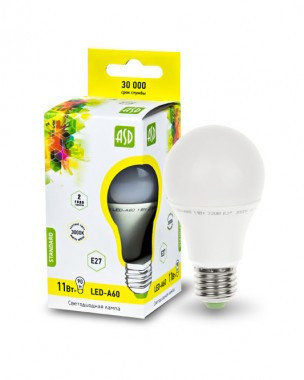 Лампа светодиодная LED-A60-standard 11Вт 230В Е27 3000К 990Лм ASD, фото 2