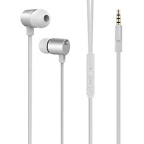 Наушники HOCO M33 с микрофоном /BASS, PREMIUM SOUND, разъем 3,5 мм, серо-белый, пульт управления/, фото 2