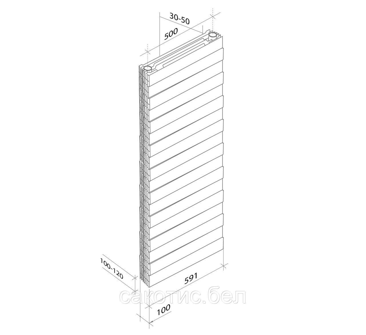 Радиатор Royal Thermo PianoForte Tower new/Silver Satin - 22 секц. - фото 2 - id-p143803974