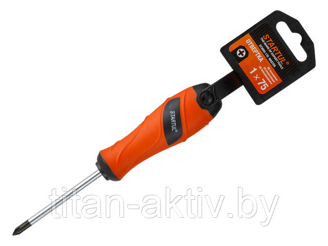 Отвертка "+" №1 75мм PH STARTUL MASTER (ST3055-170) (крестовая Phillips)