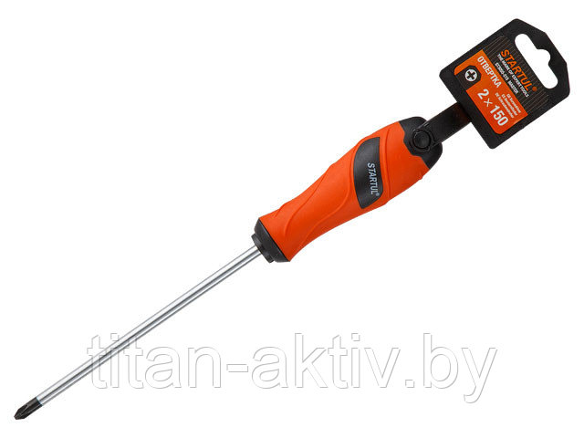 Отвертка "+" №2 150мм PH STARTUL MASTER (ST3055-215) (крестовая Phillips)