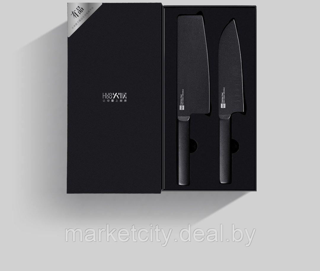 Набор ножей Xiaomi Huo Hou Black Heat Knife Set 2 шт. (Черный)HU0015 - фото 3 - id-p143823648