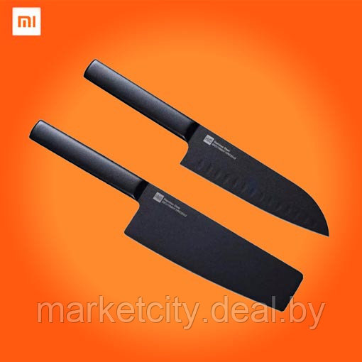 Набор ножей Xiaomi Huo Hou Black Heat Knife Set 2 шт. (Черный)HU0015 - фото 1 - id-p143823648