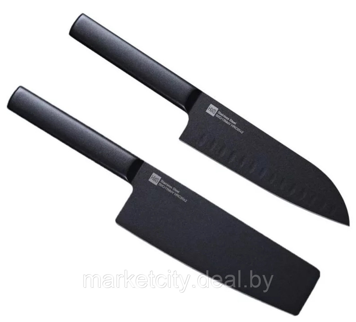 Набор ножей Xiaomi Huo Hou Black Heat Knife Set 2 шт. (Черный)HU0015 - фото 4 - id-p143823648