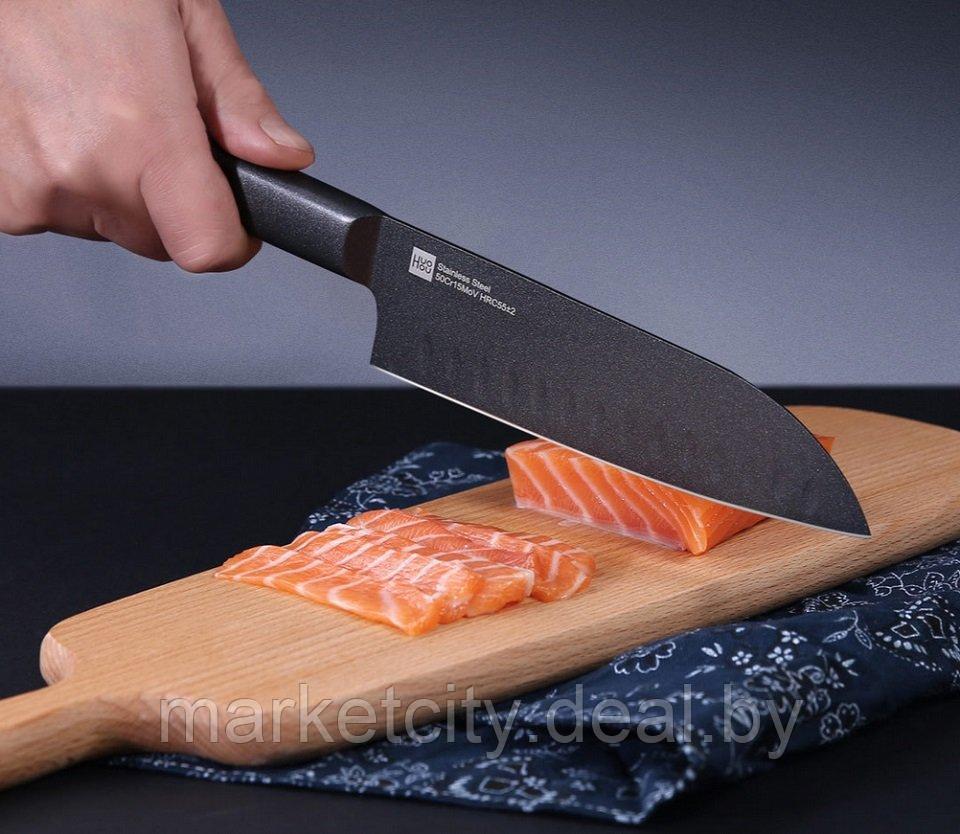 Набор ножей Xiaomi Huo Hou Black Heat Knife Set 2 шт. (Черный)HU0015 - фото 6 - id-p143823648