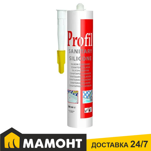 Силиконовый герметик Soudal Profil санитарный белый, 270 мл