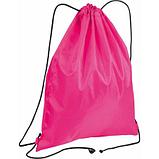 Спортивный мешок из полиэстера красного цвета на веревочных лямках для нанесения логотипа, фото 8