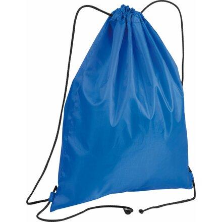 Спортивный мешок из полиэстера синего цвета на веревочных лямках для нанесения логотипа